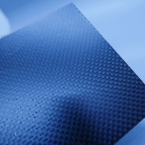 Thin plex carbon fiber twill with PUR coatings